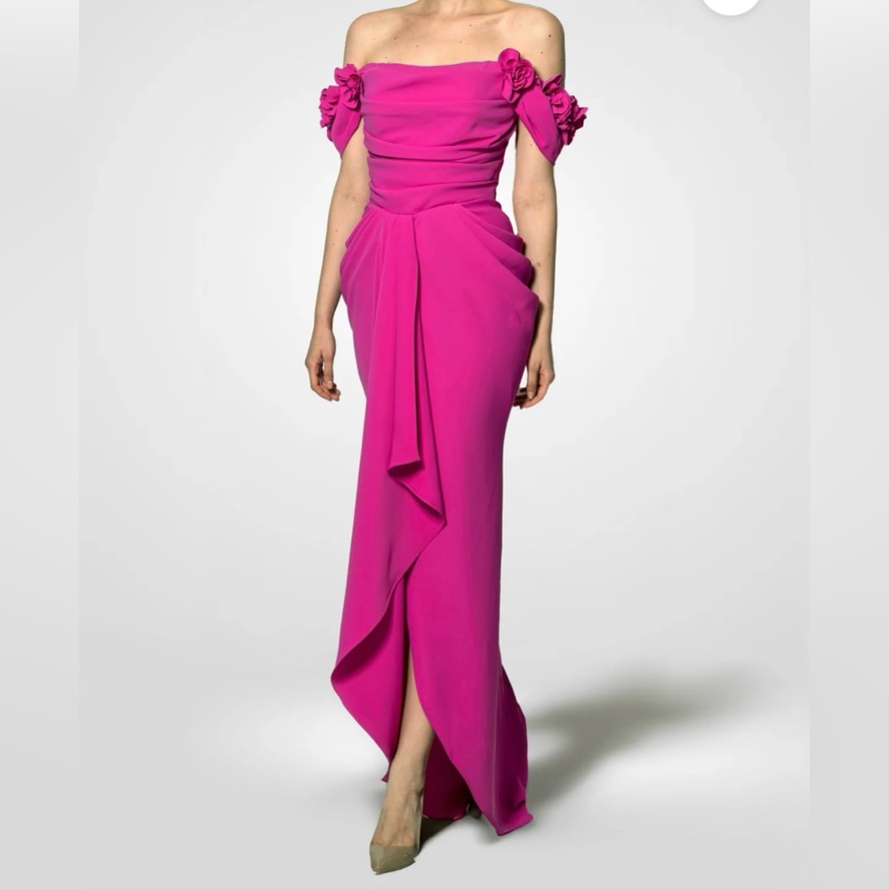 Royal Pink Floral Dress UNWORN